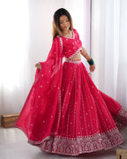 Lehenga Mart Designer Bollywood Style Wedding Wear Lehenga Choli - Pink