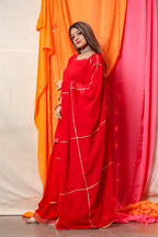 Cheera Red Kurta Palazzo Dupatta set