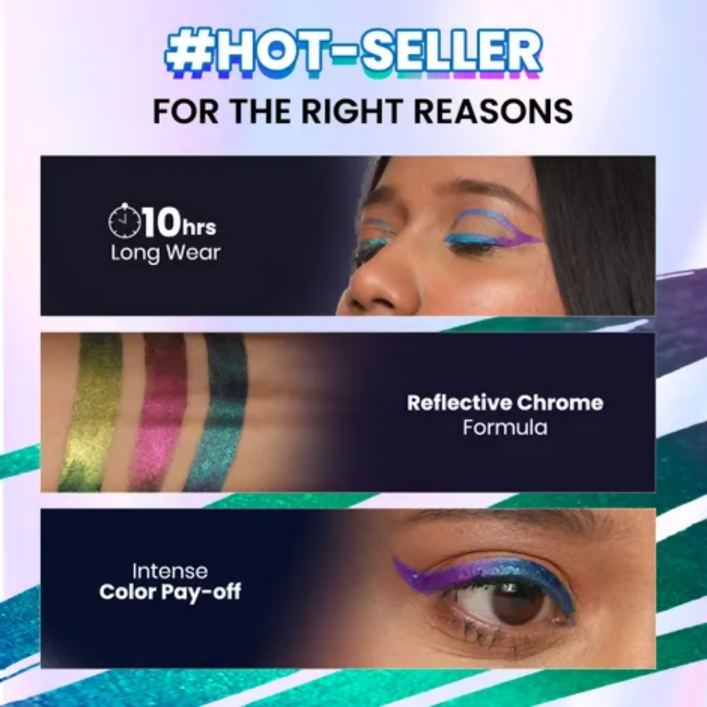 NY Bae Holographic Gel Eyeliner - Pink Chrome 02 - Distacart
