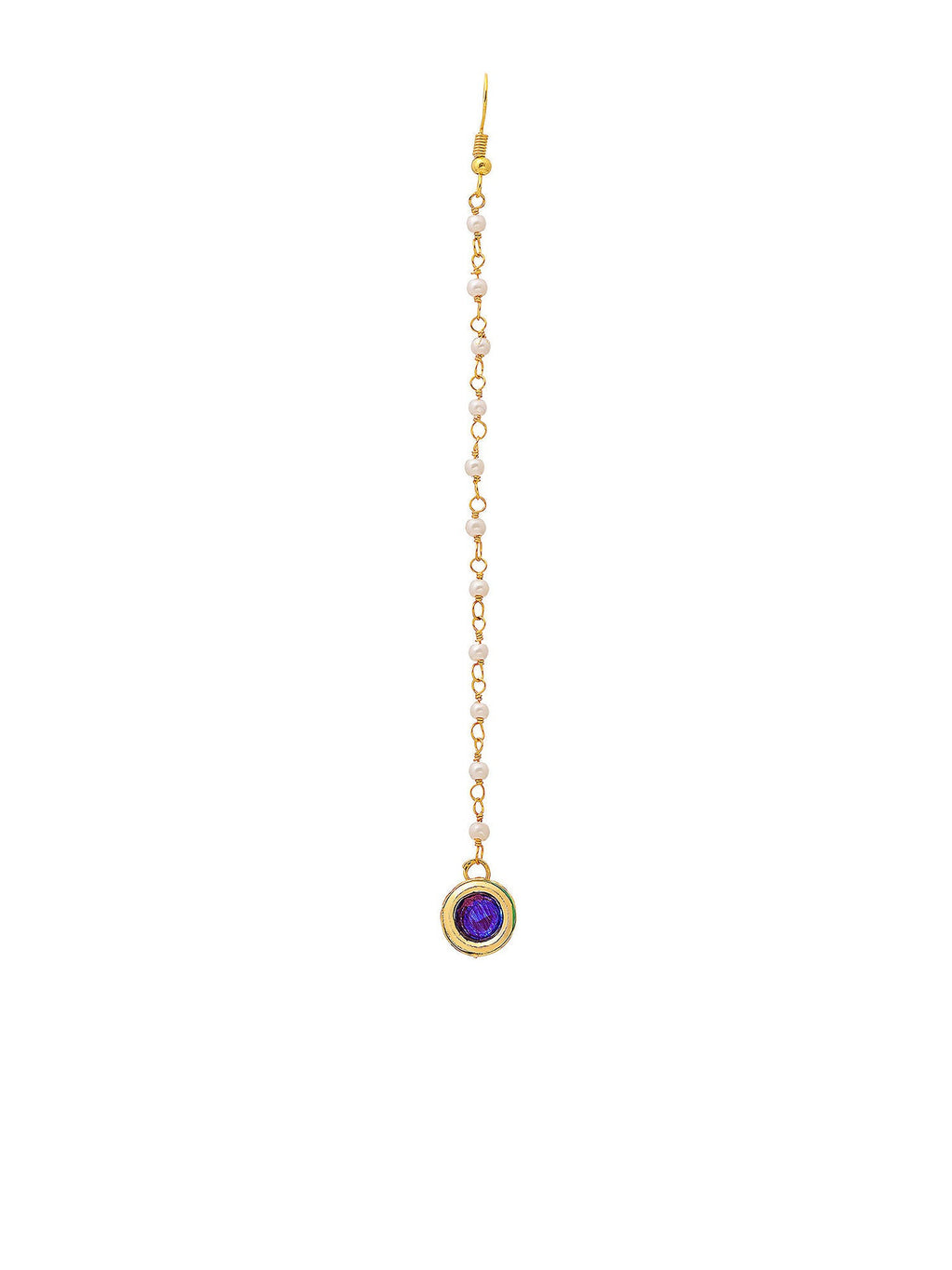 Ruby Raang Blue Meenakari Kundan Maang Tikka - Distacart