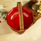 Sri Rudra Decorative Steel Pooja Basket (SR 00717)