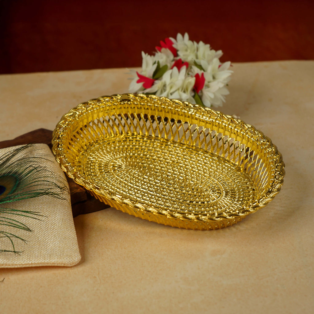 Sri Rudra Decorative Color Flower Tray (SR 0639)