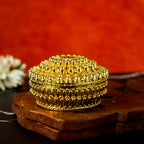 Sri Rudra Gold Fancy Tray Round Bowl (EAN 8906101491865)