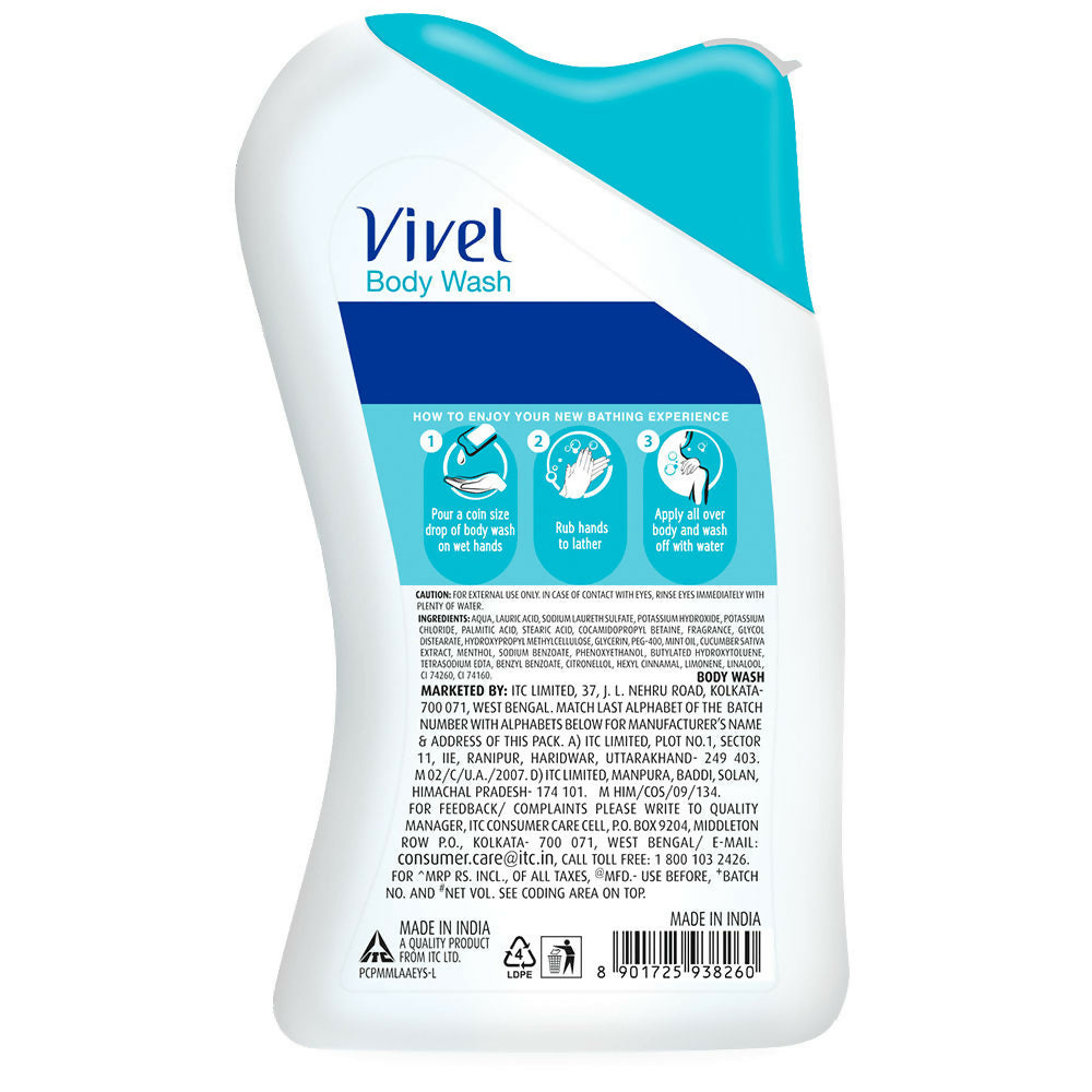 Vivel Mint & Cucumber Cooling Body Wash - Distacart