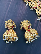 Jewel City Exquisite Gold Filigree Necklace and Earrings Set