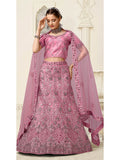 Myra Lilac Net Heavy Embroidered Lehenga Choli