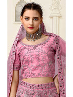 Myra Lilac Net Heavy Embroidered Lehenga Choli