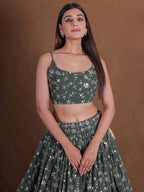 Lehenga Mart Designer Wedding Lehenga Choli For Women - Green