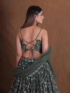 Lehenga Mart Designer Wedding Lehenga Choli For Women - Green