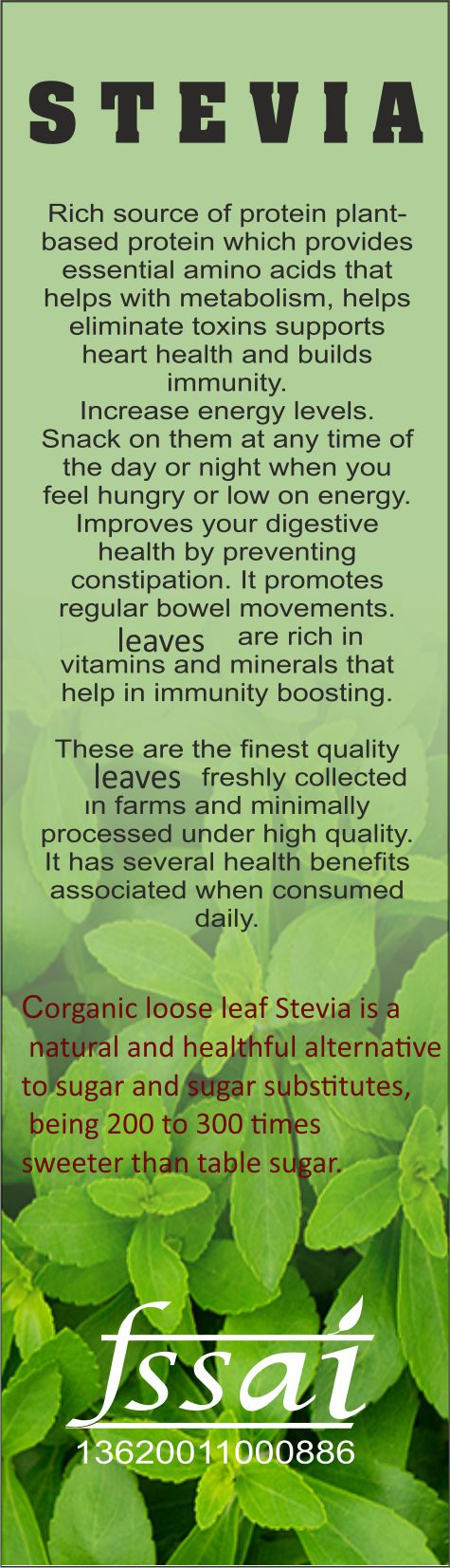 Spag Herbals Stevia Dry Leaves - Distacart