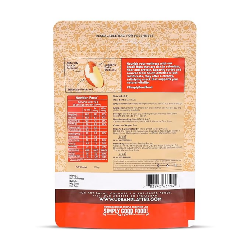 Urban Platter Brazil Nuts - Distacart
