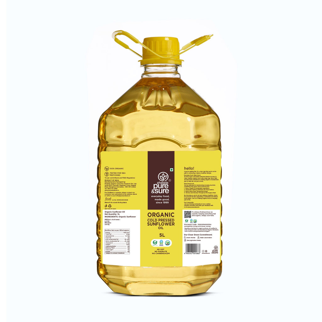Pure & Sure Organic Sunflower Oil - Distacart