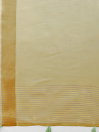 Shree Shyam Fashion Elegant Light Yellow Organza Saree with Zari Border | Lightweight Transparent Saree with Blouse Piece for Festive & Daily Wear