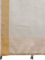 Shree Shyam Fashion Elegant Brown Organza Saree with Zari Border | Lightweight Transparent Saree with Blouse Piece for Festive & Daily Wear