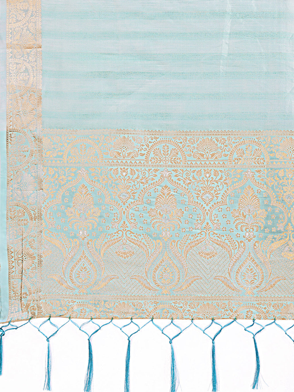 Shree Shyam Fashion Light Blue Organza Saree - Ethereal Sophistication in Every Fold