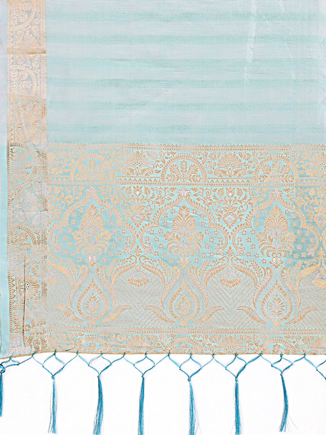 Shree Shyam Fashion Light Blue Organza Saree - Ethereal Sophistication in Every Fold