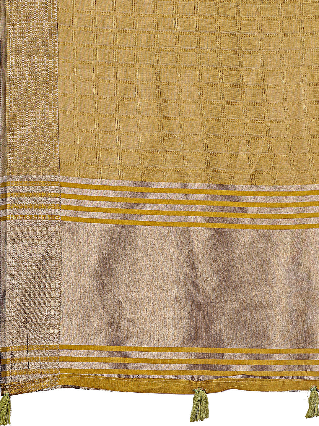 Shree Shyam Fashion Mustard Organza Saree with Golden Zari Border | Elegant Soft Lightweight Party Wear Saree with Blouse