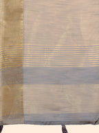 Shree Shyam Fashion Elegant Beige Linen Saree with Golden Zari Border & Rich Pallu | Soft Drape | Festive & Office Wear
