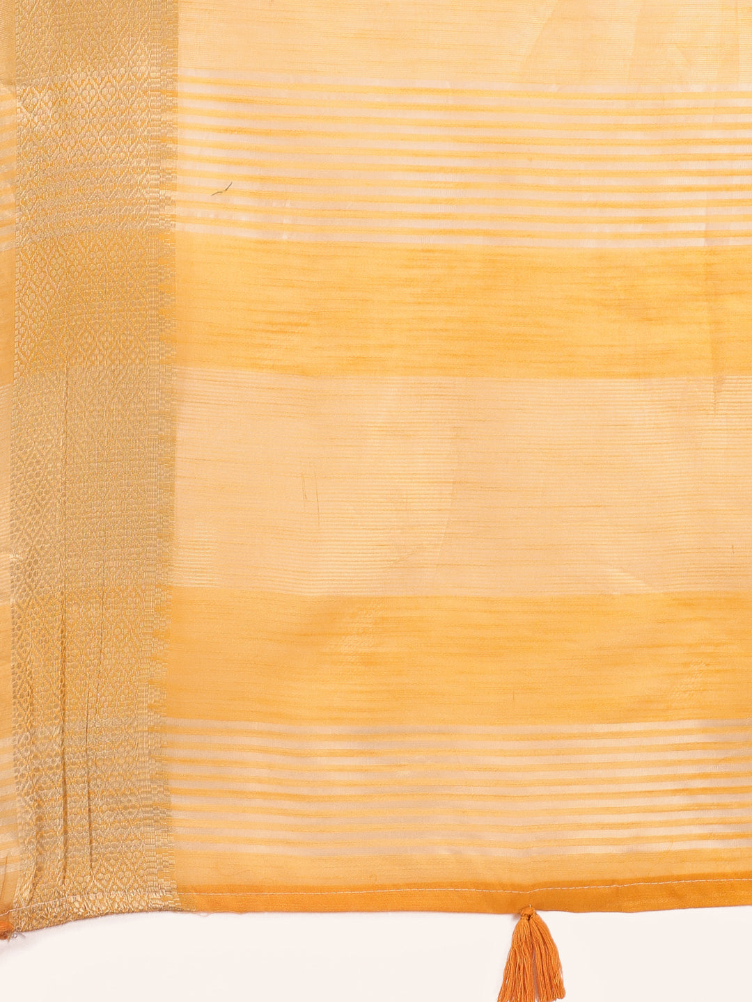 Shree Shyam Fashion Elegant Yellow Linen Saree with Golden Zari Border & Rich Pallu | Soft Drape | Festive & Office Wear