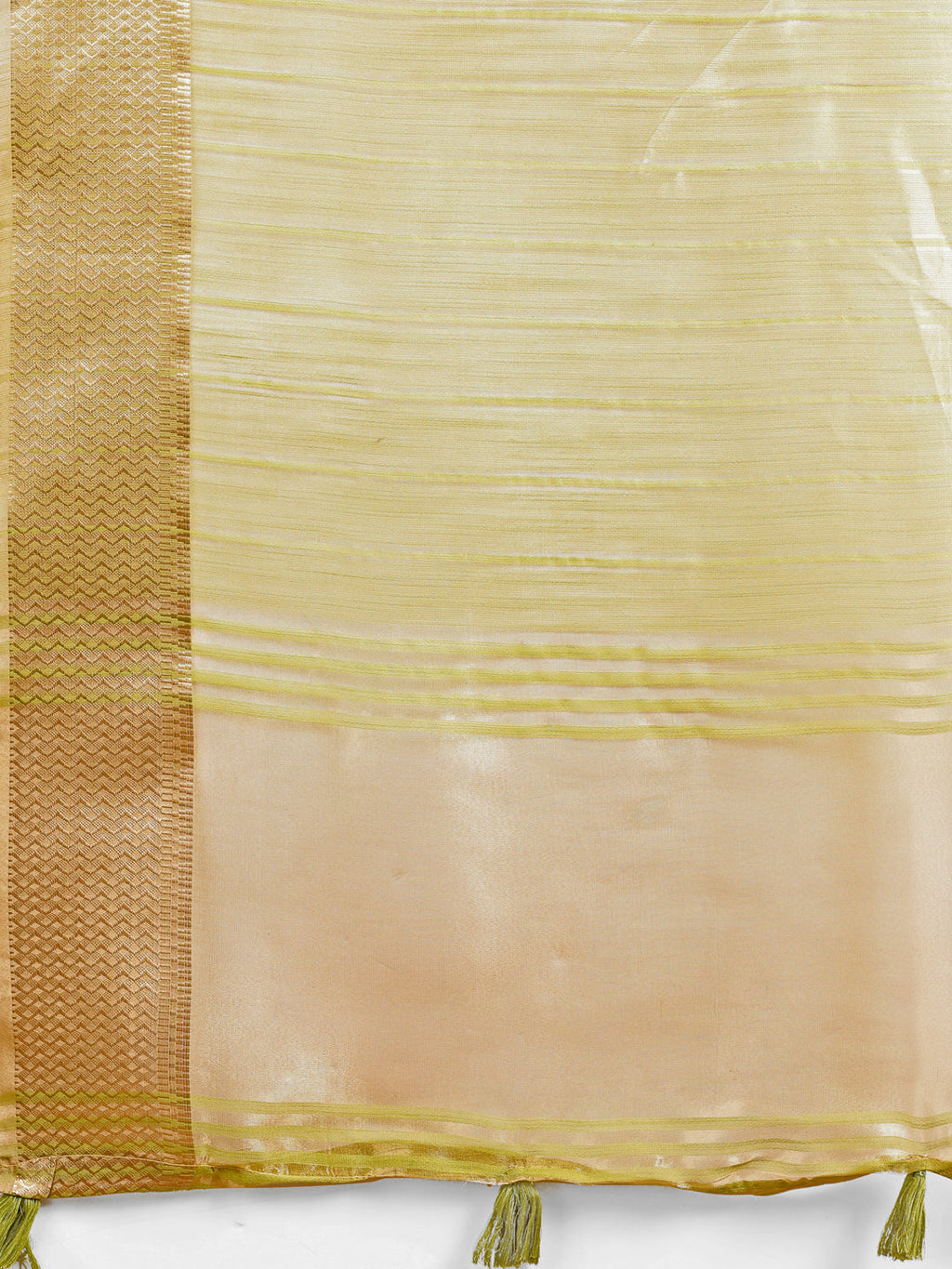 Shree Shyam Fashion Elegant Gold Yellow Organza Saree with Zari Border | Party Wear Lightweight Saree with Blouse for Women