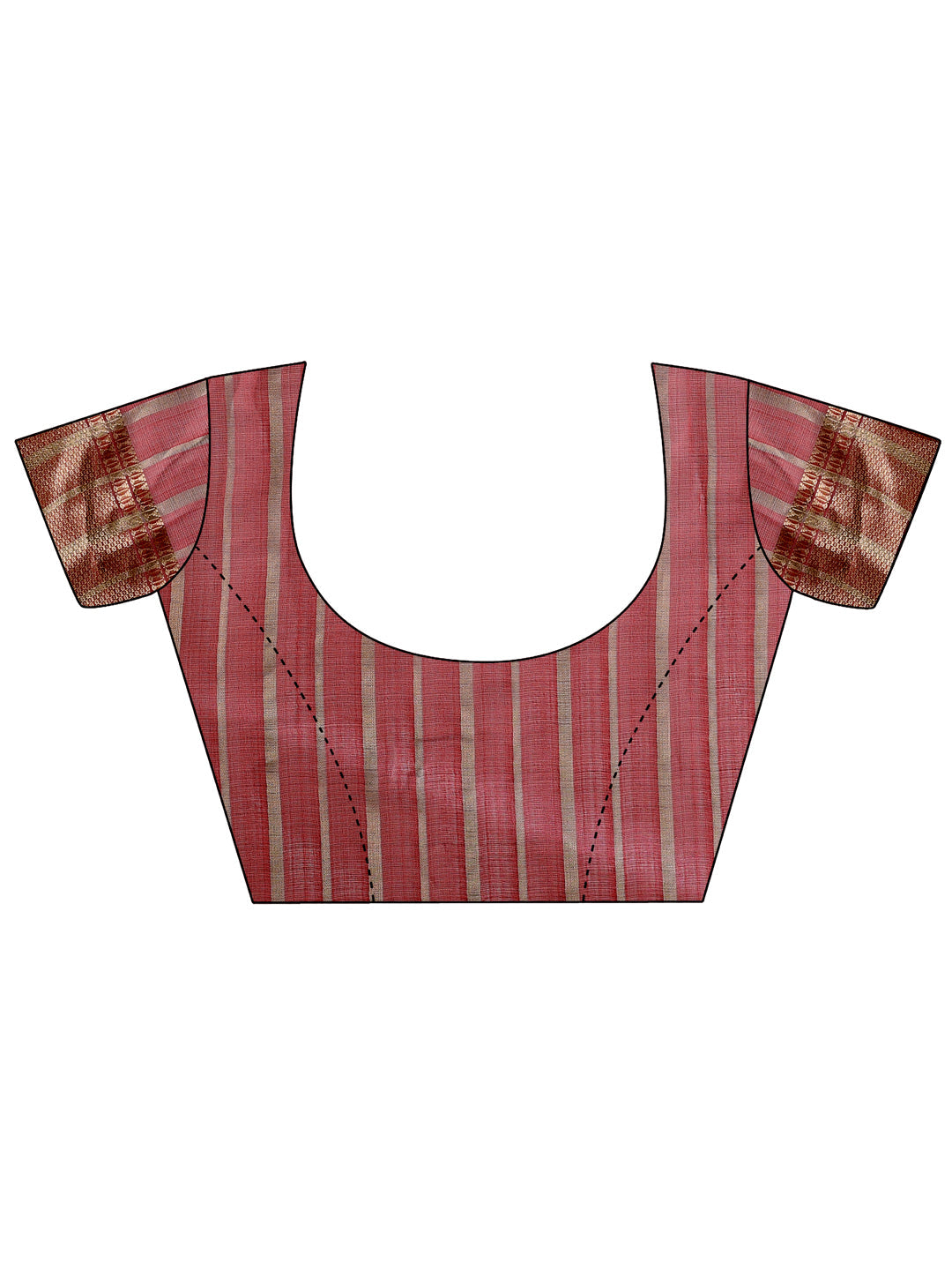Shree Shyam Fashion Maroon Organza Woven Zari Work Traditional Tassel Saree