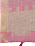 Shree Shyam Fashion Pink Organza Saree with Gold Checked Design - Elegant & Classy Traditional Wear for Formal & Festive Occasions