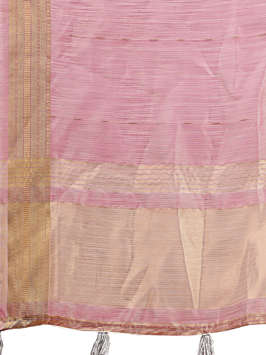 Shree Shyam Fashion Elegant Purple Organza Saree with Golden Zari Border - Festive & Office Wear Saree with Blouse Piece