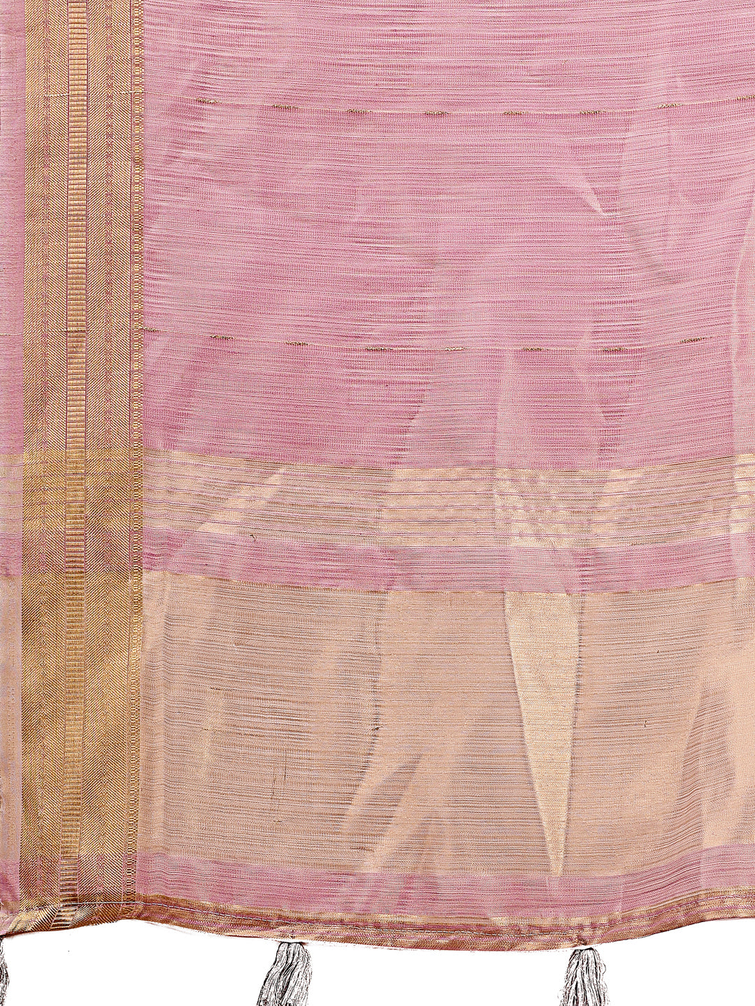 Shree Shyam Fashion Elegant Purple Organza Saree with Golden Zari Border - Festive & Office Wear Saree with Blouse Piece