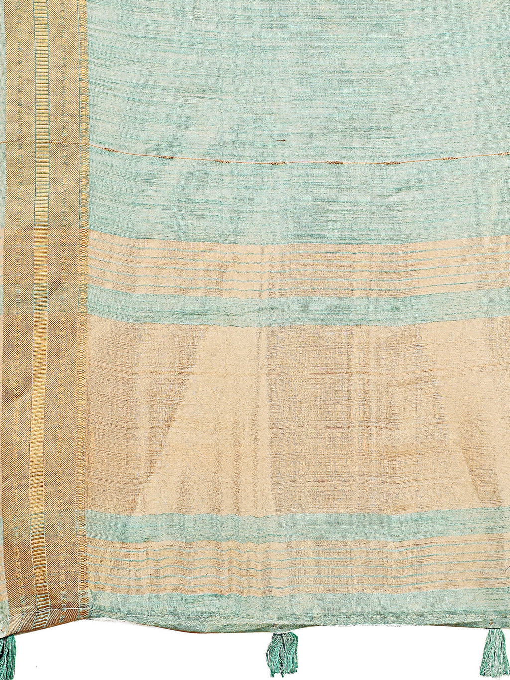 Shree Shyam Fashion Elegant Sky Blue Organza Saree with Golden Zari Border - Festive & Office Wear Saree with Blouse Piece
