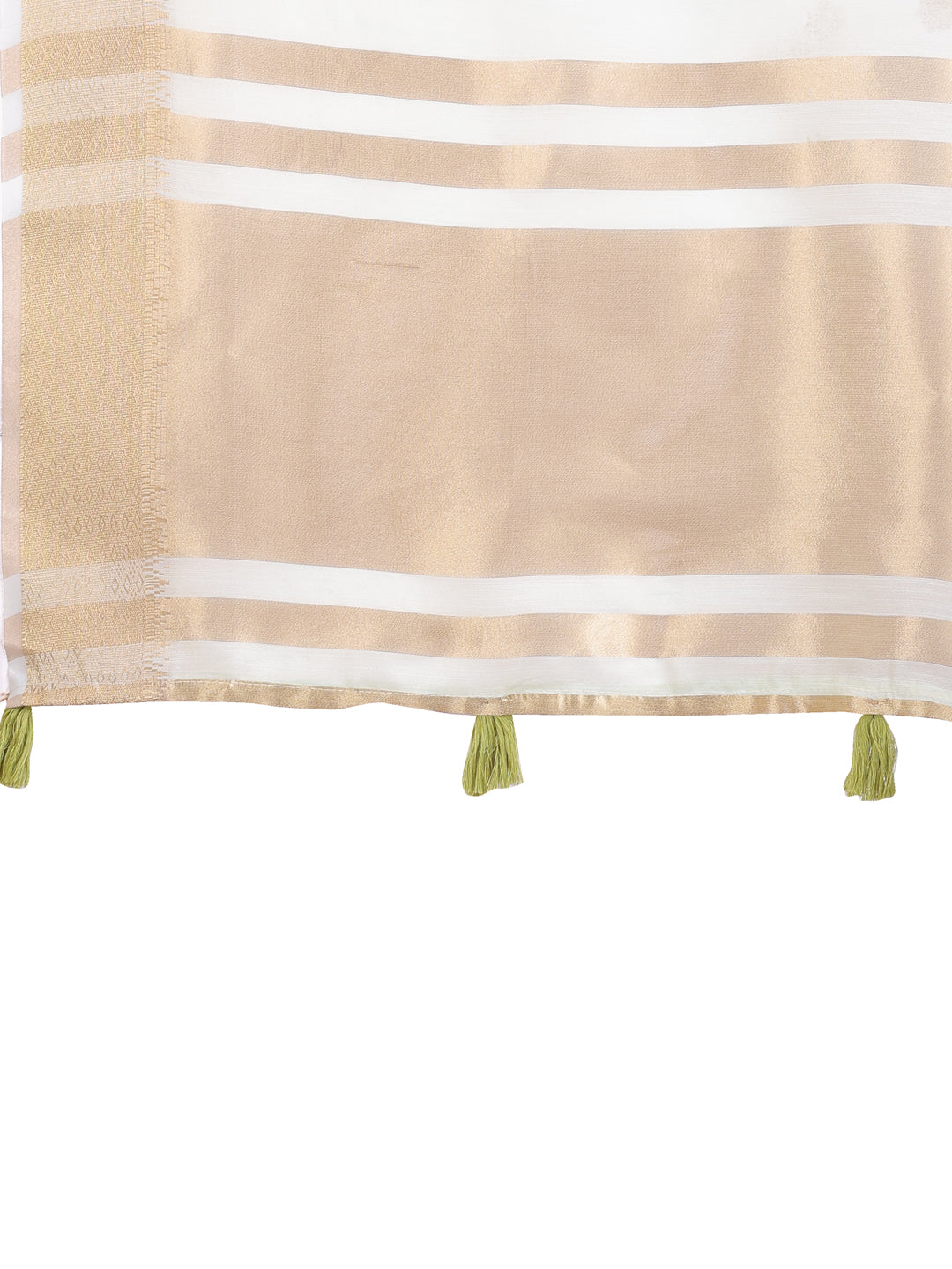 Shree Shyam Fashion Light Green Gold Cotton Ready-to-Wear Saree - Simplicity Meets Effortless Grace
