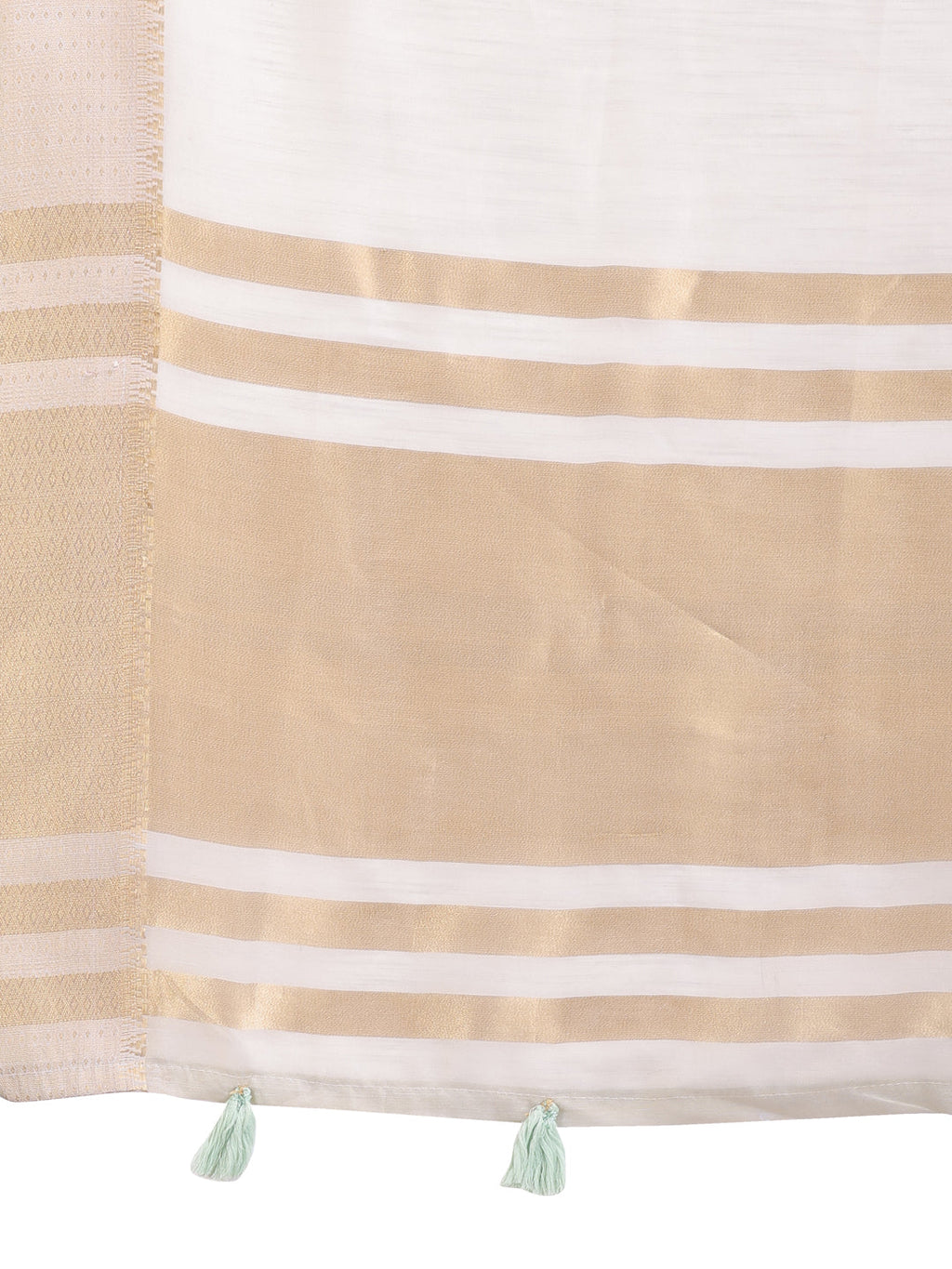 Shree Shyam Fashion Grey Gold Cotton Ready-to-Wear Saree - Simplicity Meets Effortless Grace