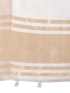 Shree Shyam Fashion Grey Gold Cotton Ready-to-Wear Saree - Simplicity Meets Effortless Grace
