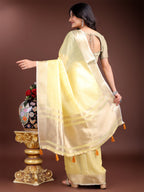 Shree Shyam Fashion Yellow Gold Cotton Ready-to-Wear Saree - Simplicity Meets Effortless Grace