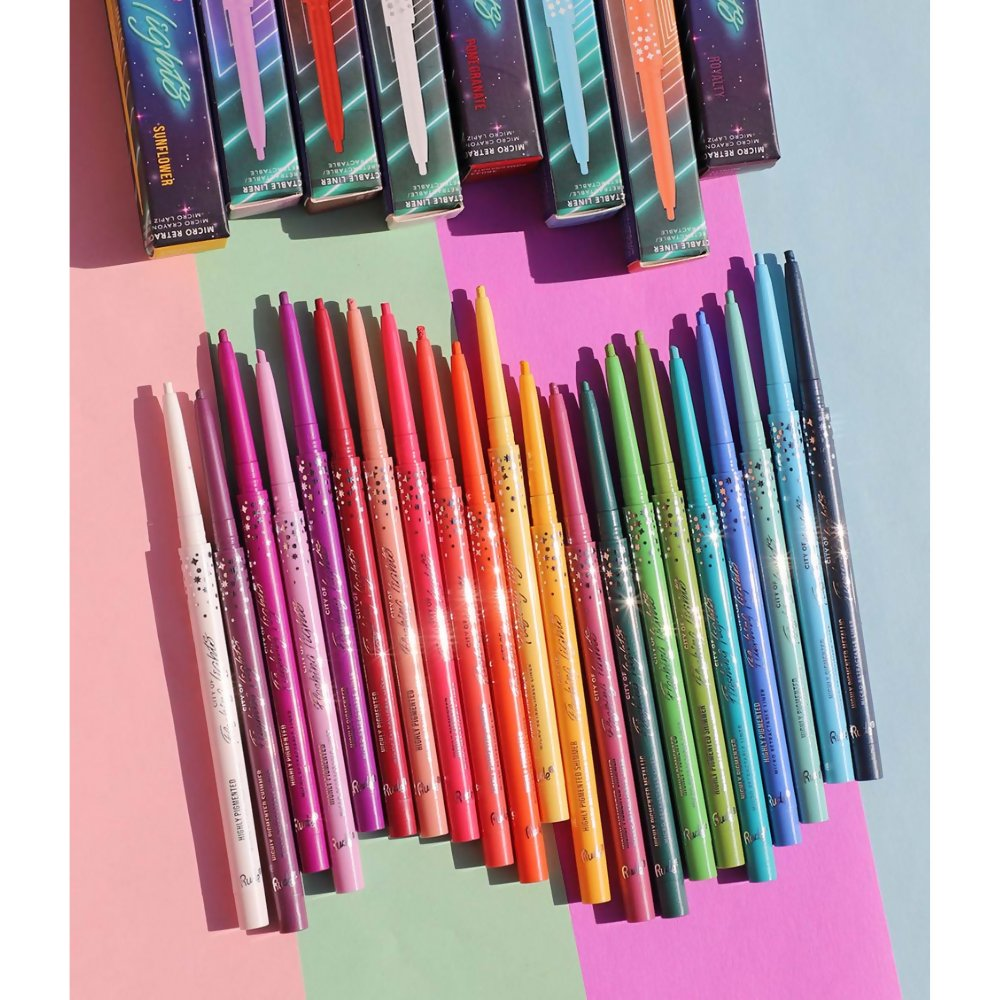 Rude Cosmetics City Of Flashing Lights Micro Retractable Liner - Wavy Navy