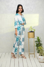 Myshka Women Multi Printed Summer Checks Co-Ords - Distacart