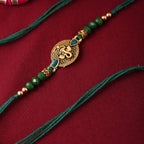 trueBrowns X Voylla Lord Ganesha Rakhi With Rudraksha - Distacart