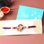 trueBrowns X Voylla Designer Enameled Peacock Rakhi With Roli Chaawal Pack - Distacart