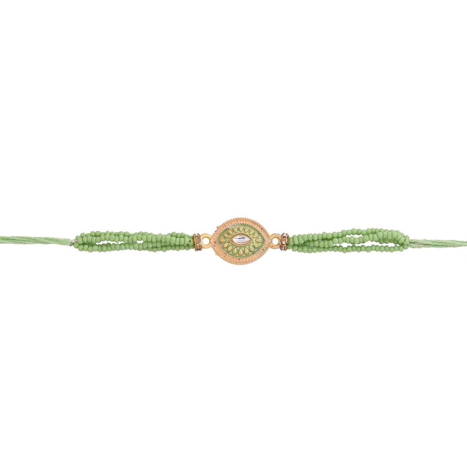 trueBrowns X Voylla Designer Beaded Rakhi With Roli Chaawal Pack - Distacart