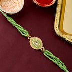 trueBrowns X Voylla Designer Beaded Rakhi With Roli Chaawal Pack - Distacart