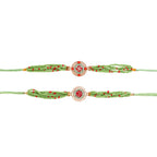 trueBrowns X Voylla Set of Two Beaded Rakhis With Roli Chaawal Pack - Distacart