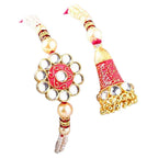 Traditional Meenakari Lumba Rakhi Set