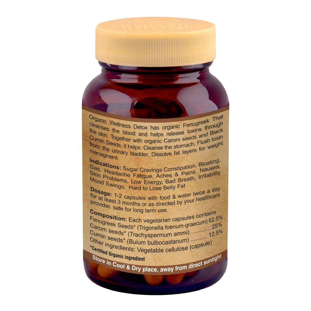 Organic Wellness Detox Vegetarian Capsules - Distacart