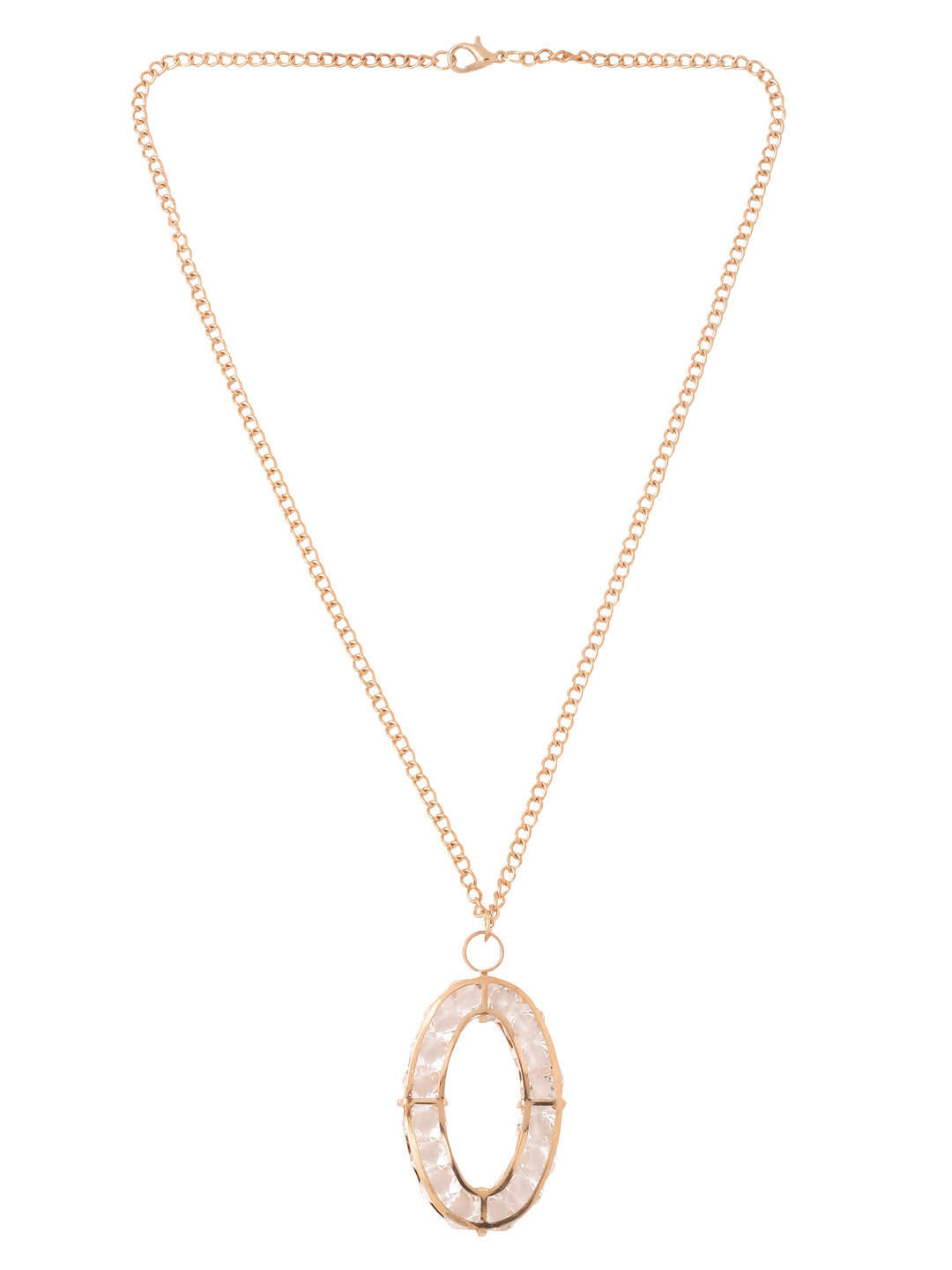 NVR Women Gold-Polished Oxidised Bohemian Necklace