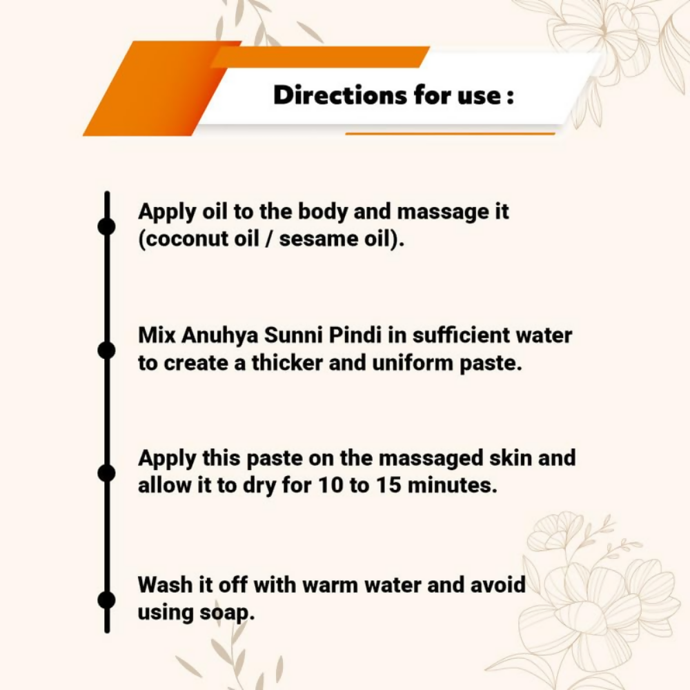 Anuhya Herbal Bath Natural Sunnipindi Powder Combo