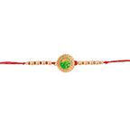 trueBrowns X Voylla Beige Beaded Enamel Rakhi With Roli Chaawal Pack - Distacart