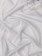 Gray Silk Blend Digital Print Floral Saree with Unstitched Blouse - Hiral Fashion