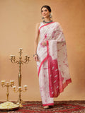 Hiral Fashion Pink Bollywood Mul Cotton Abstract Digital Printed Saree