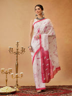 Hiral Fashion Pink Bollywood Mul Cotton Abstract Digital Printed Saree