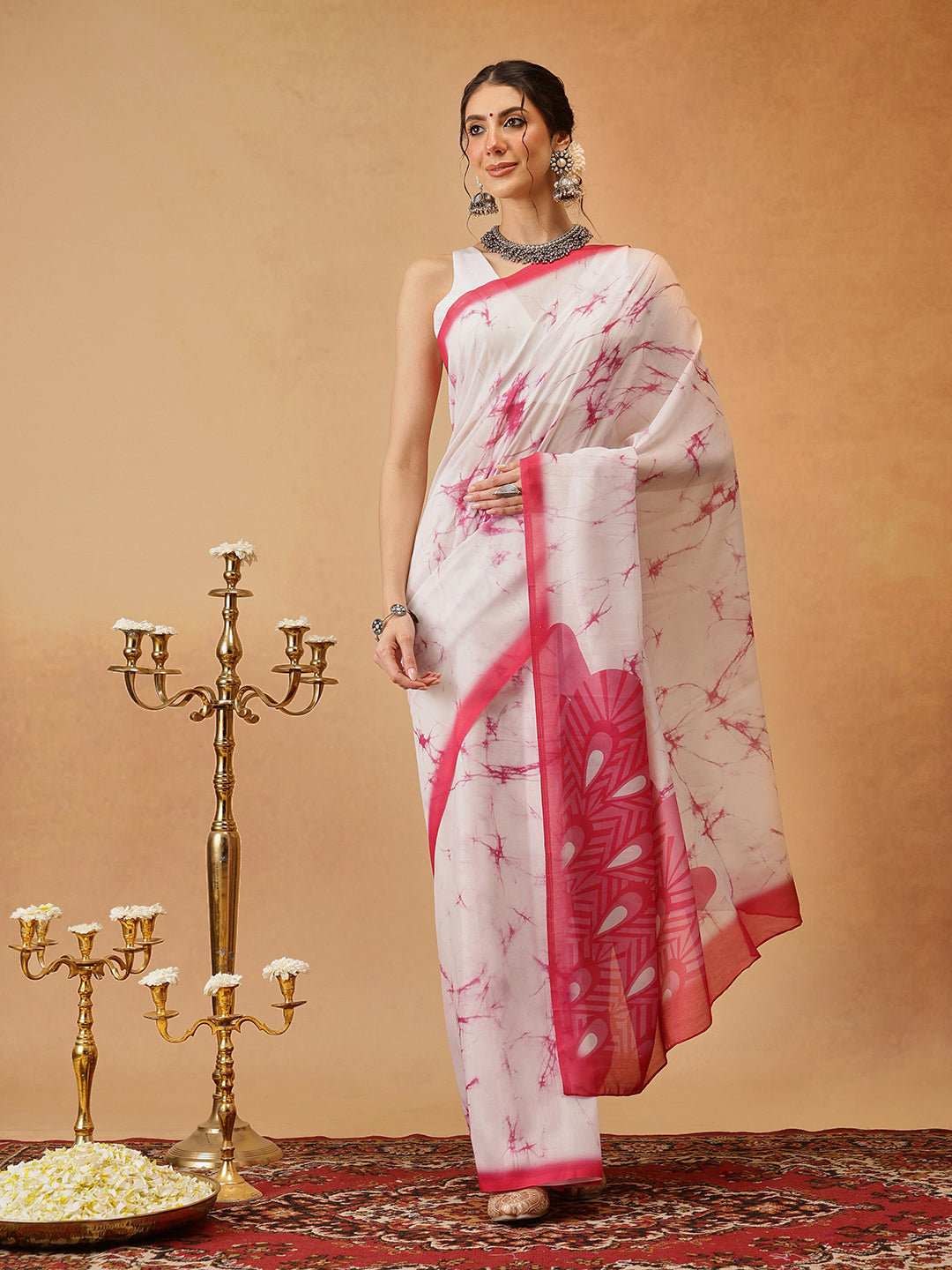 Hiral Fashion Pink Bollywood Mul Cotton Abstract Digital Printed Saree