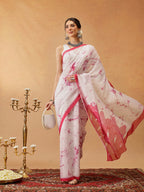 Hiral Fashion Pink Bollywood Mul Cotton Abstract Digital Printed Saree